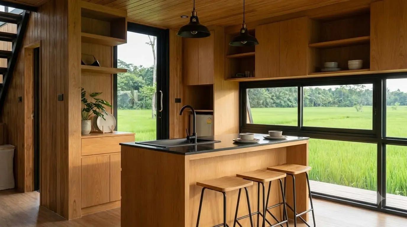 Nhà nghỉ lắp ghép tiền chế dạng khung A nhiệt đới · trang xem trước 1/2