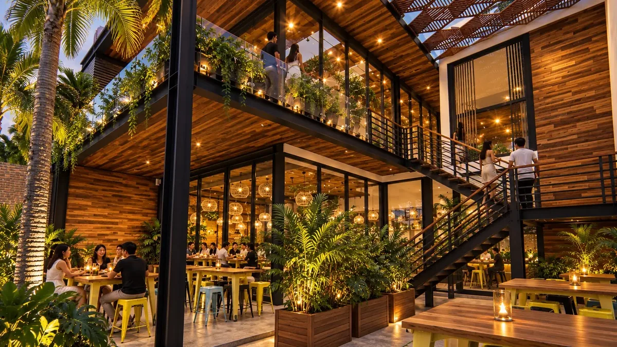 Không gian F&B Sân Gỗ Nhiệt đới · trang xem trước 1/2