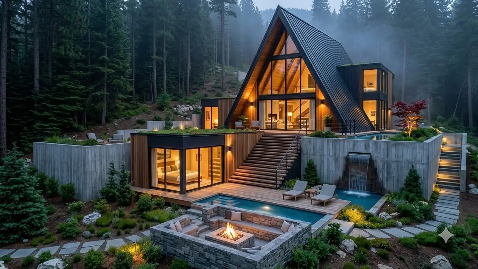 Ảnh đại diện Biệt thự A-Frame phân tầng bám địa hình