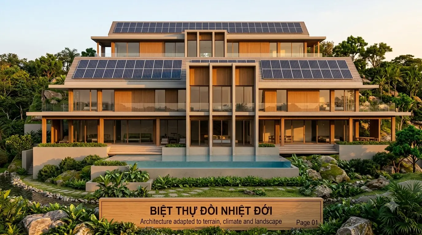 Biệt thự mái dốc năng lượng phân tầng · trang xem trước 1/2